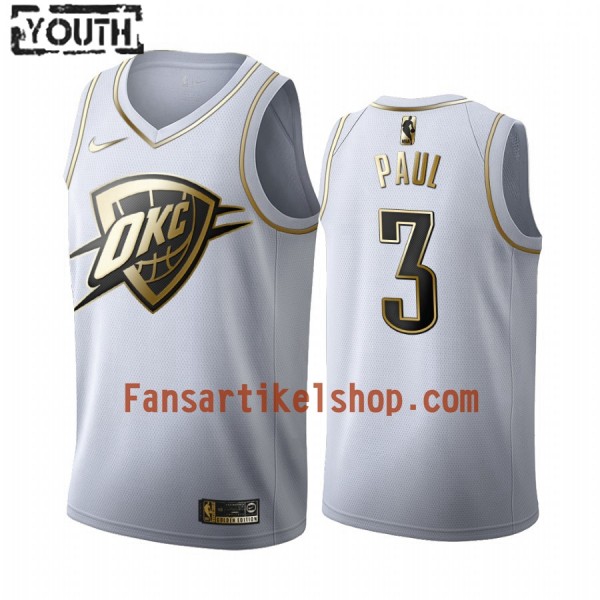 NBA Oklahoma City Thunder Trikot Chris Paul 3 Nike 2019-2020 Weiß Golden Edition Swingman - Kinder